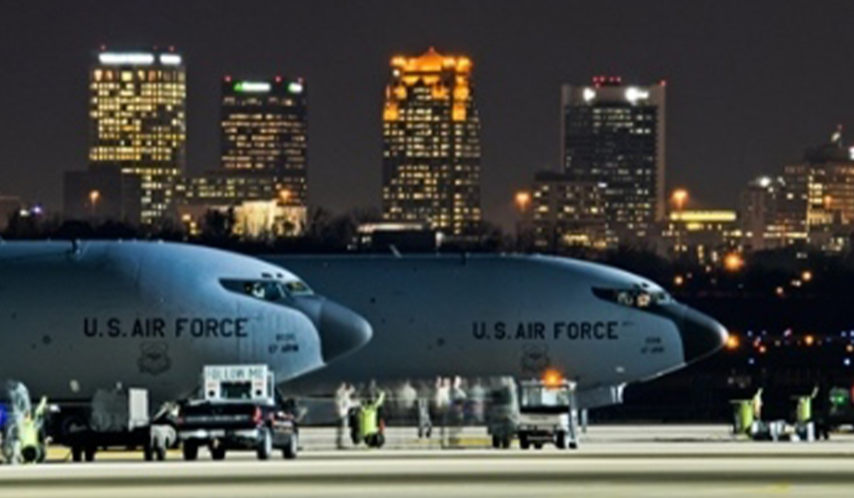 a large passenger jet sitting on top of a runway